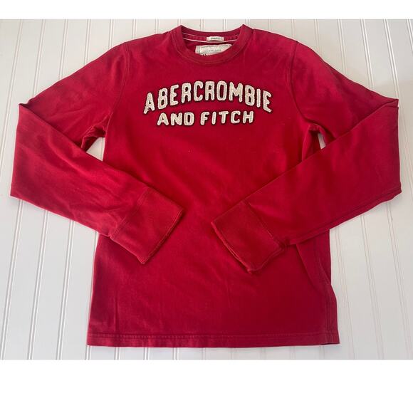 Vintage Y2K Abercrombie & Fitch Embroidered Muscle T Shirt Size Mens Small READ - Picture 1 of 9